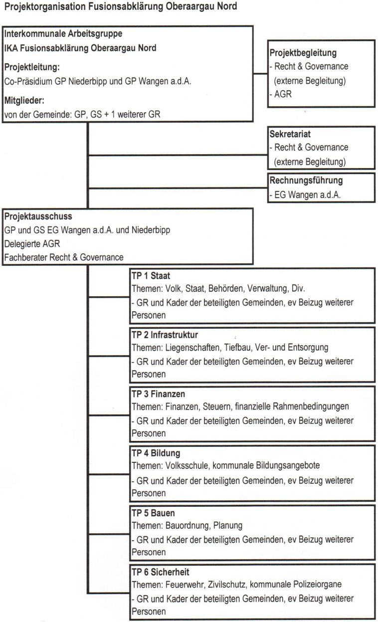 Grafik Projektorganisation